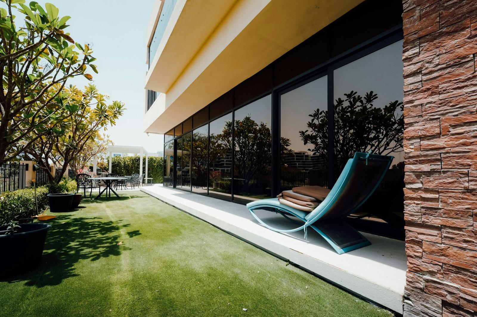 Modern home patio